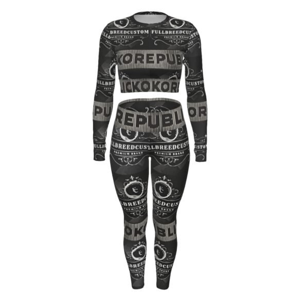 FullbreedCustom Women's Sport Set With Backless Top And Leggings