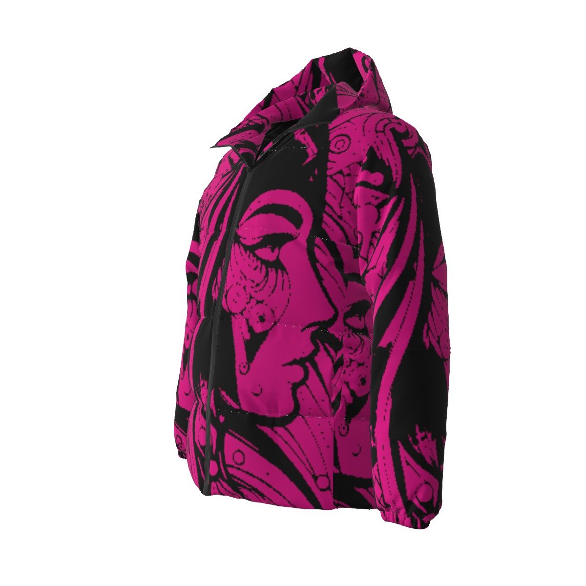 fullbreedboutique Print Unisex Down Jacket - Image 4