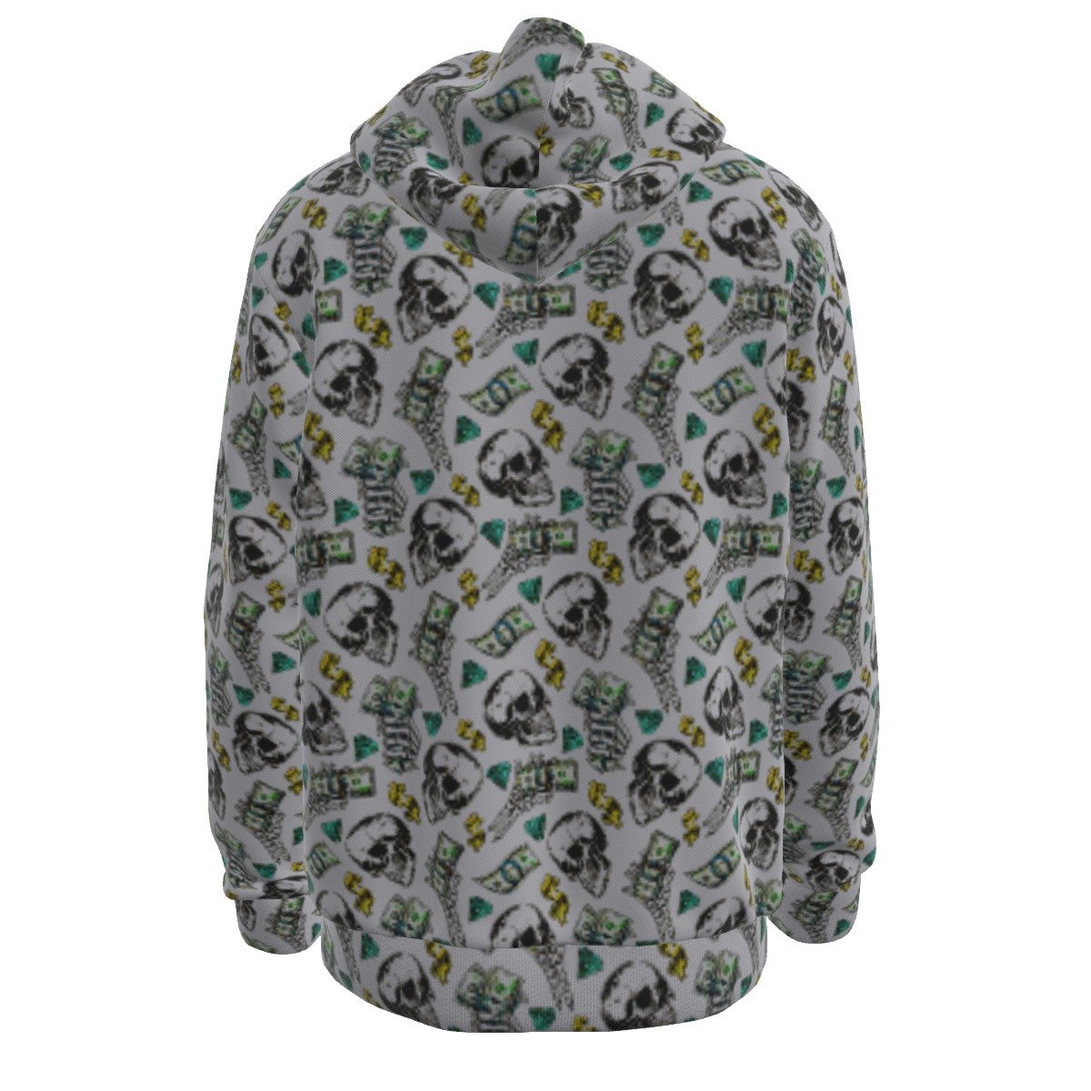 fullbreedboutique Print Men's Hoodie With Double-side Print Hood - Image 2
