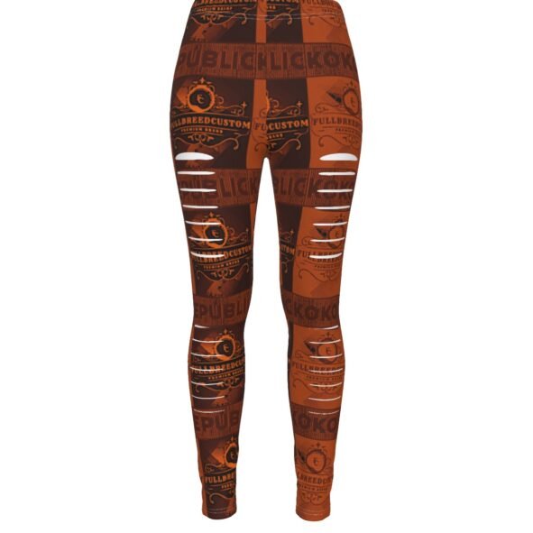 FullbreedCustom Print Women's Ripped Leggings
