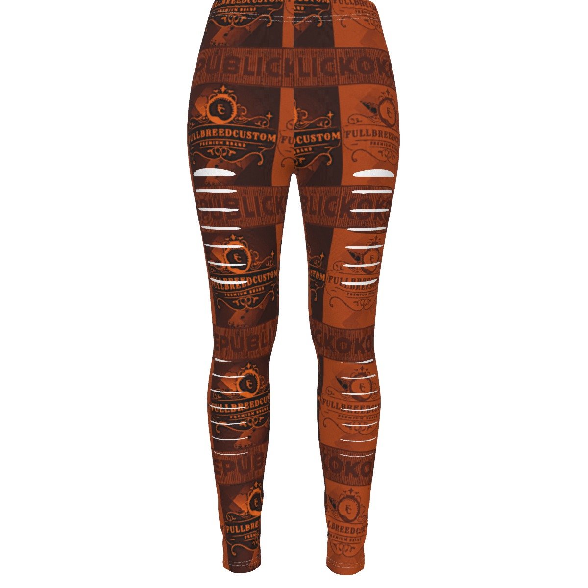 FullbreedCustom Print Women's Ripped Leggings