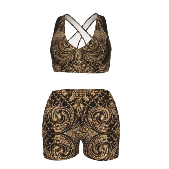 fullbreedcustom Print Women's Sports Bra Suit