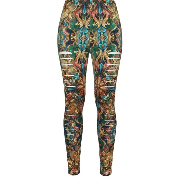 fullbreedcustom Print Women's Ripped Leggings