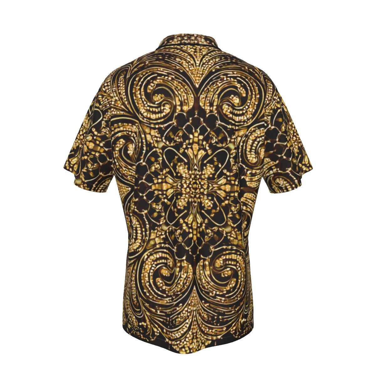 fullbreedcustom Print Men's Hawaiian Shirt With Button Closure |115GSM Cotton poplin - Image 2