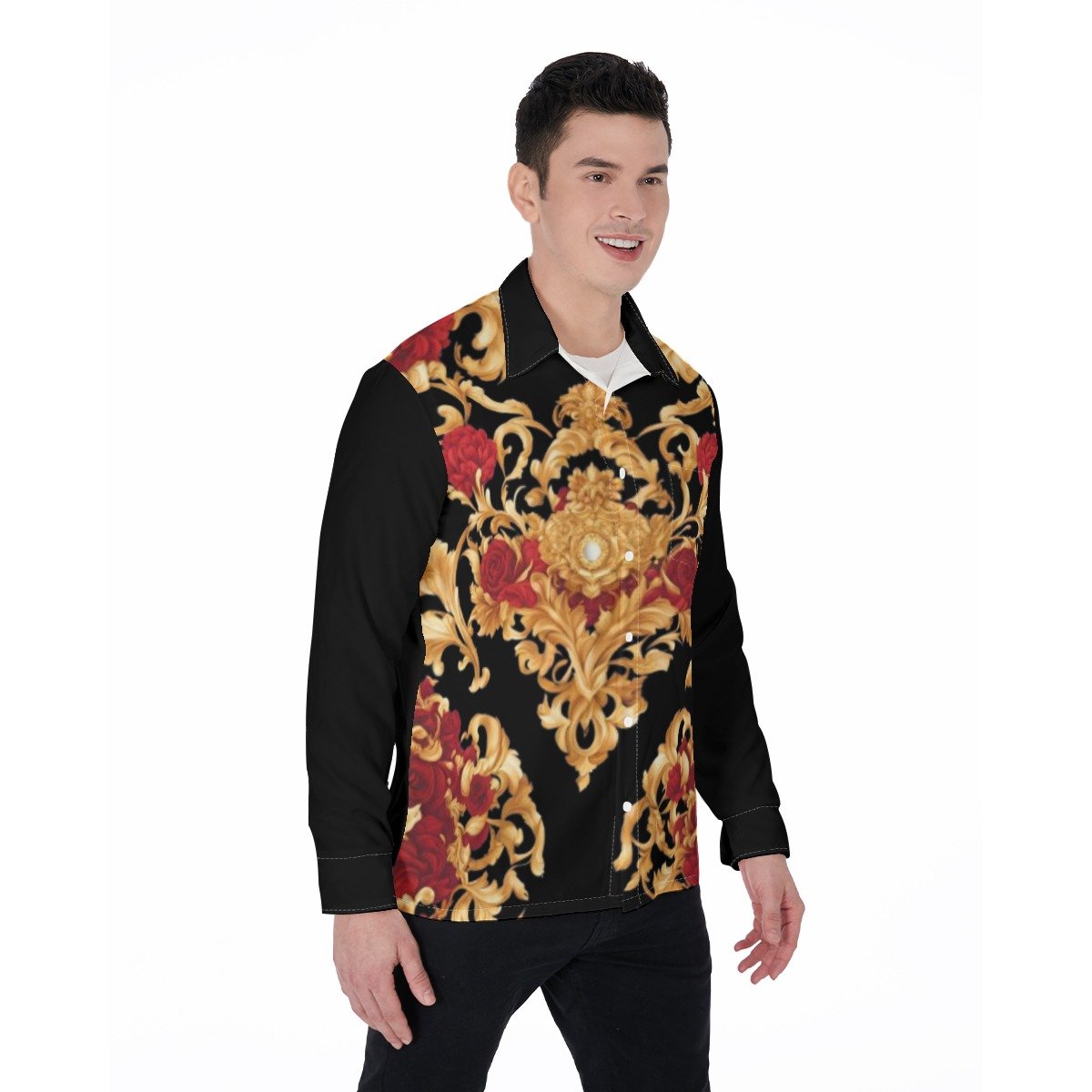 fullbreedcustom Print Men's Long Sleeve Shirt - Image 2