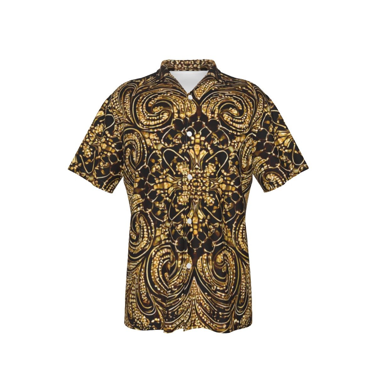 fullbreedcustom Print Men's Hawaiian Shirt With Button Closure |115GSM Cotton poplin