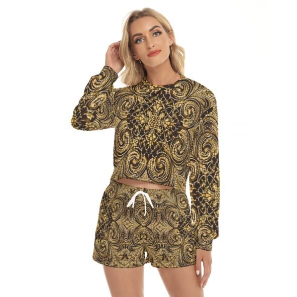 fullbreedcustom Women's Short Sweatshirt And Pants Suit