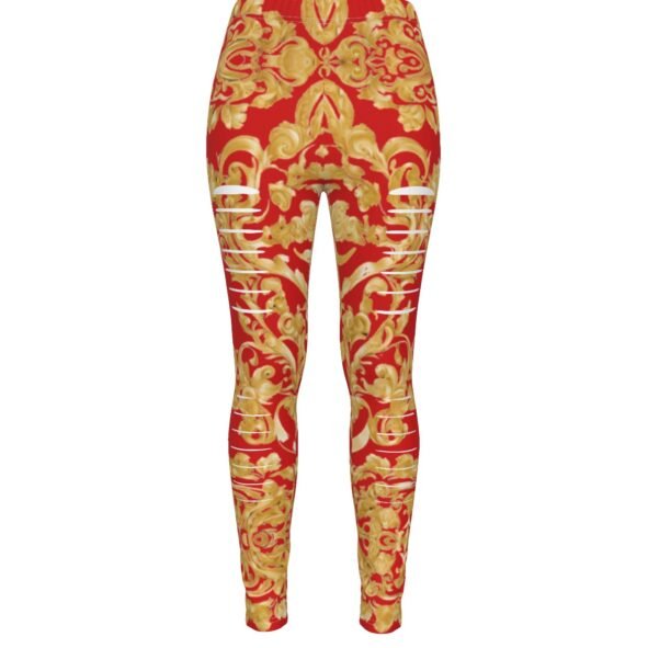 fullbreedcustom Print Women's Ripped Leggings