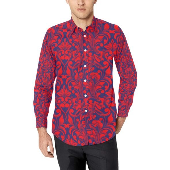 fullbreedcustom Men's All Over Print Long Sleeve Shirt(Model T61)