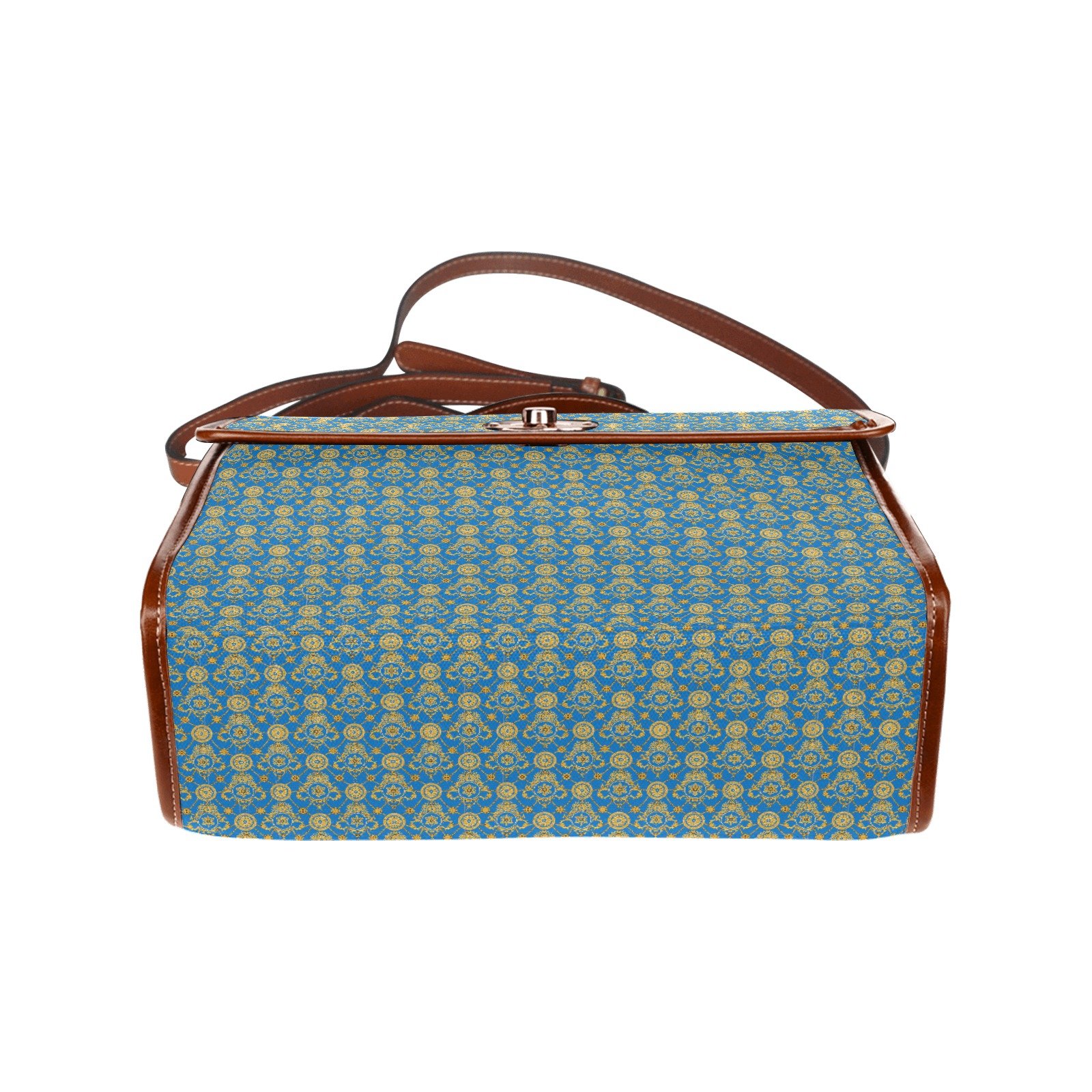 fullbreedcustom Waterproof Canvas Bag-Brown (All Over Print) (1641) - Image 5