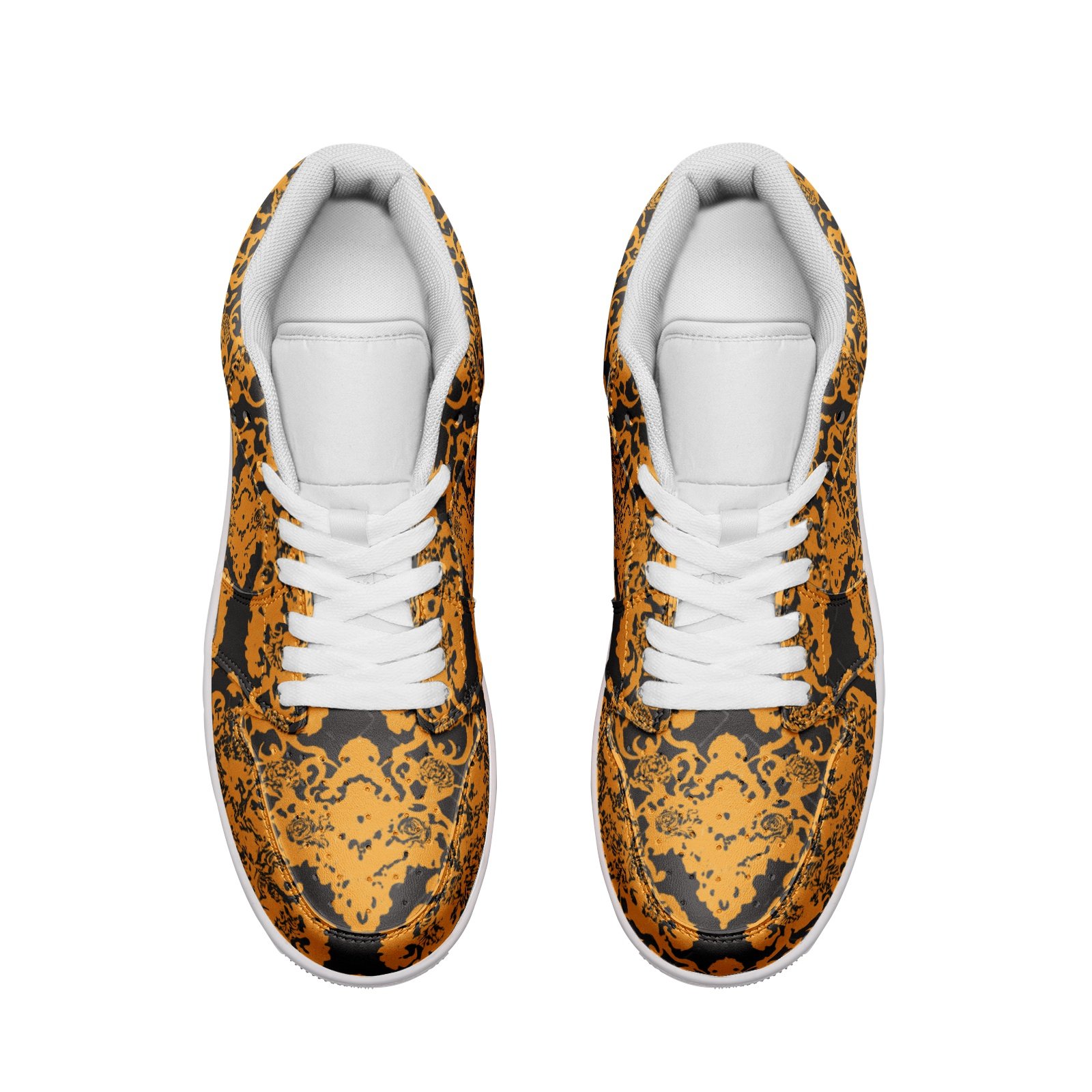 Unisex Low Top Leather Sneakers - Image 3