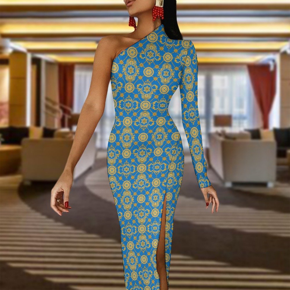 fullbreedcustom Half Sleeve Slit Dress - Image 6