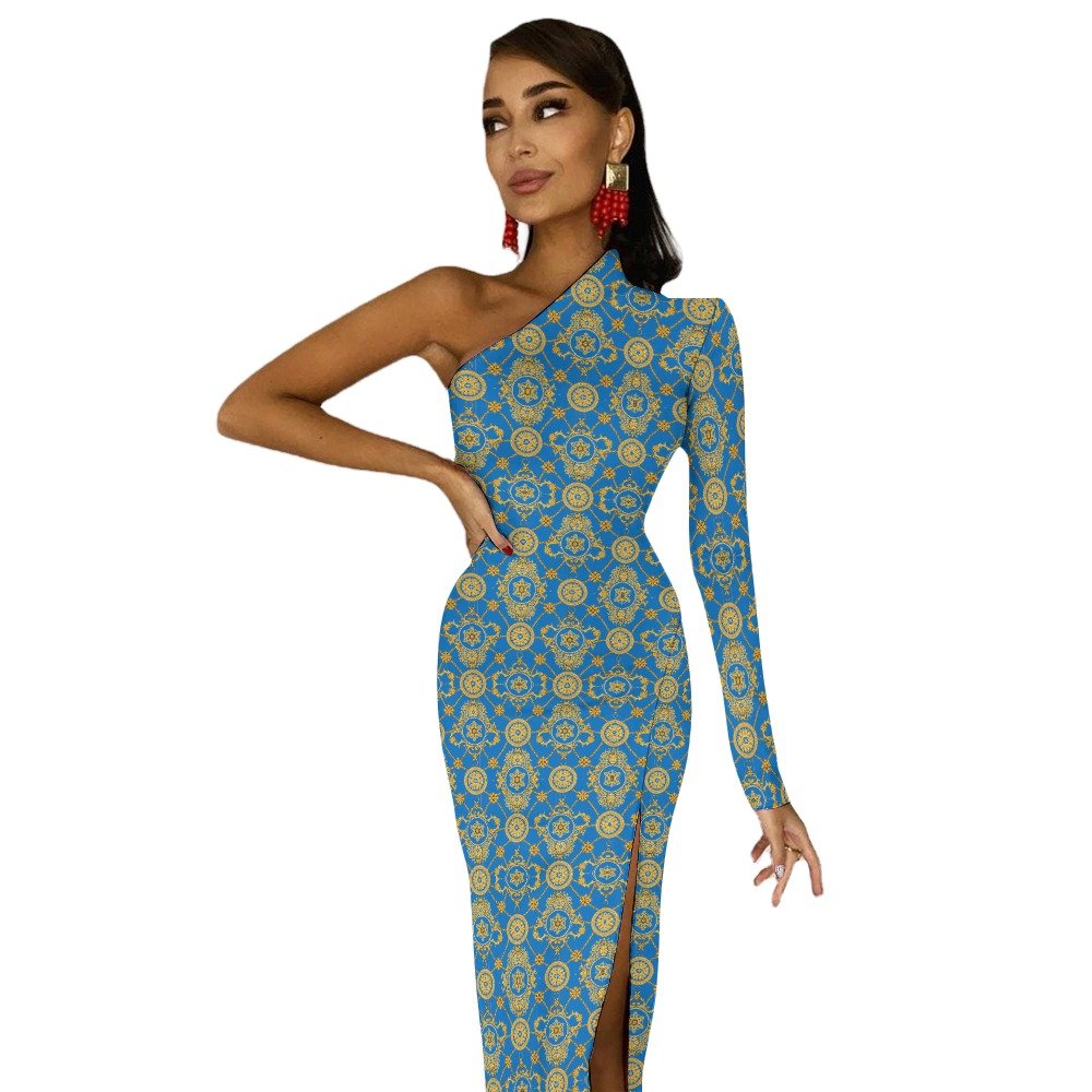 fullbreedcustom Half Sleeve Slit Dress - Image 10