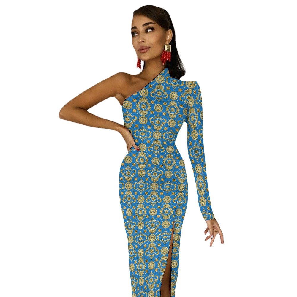 fullbreedcustom Half Sleeve Slit Dress - Image 15