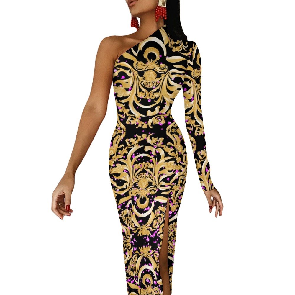 fullbreedcustom Half Sleeve Slit Dress - Image 3