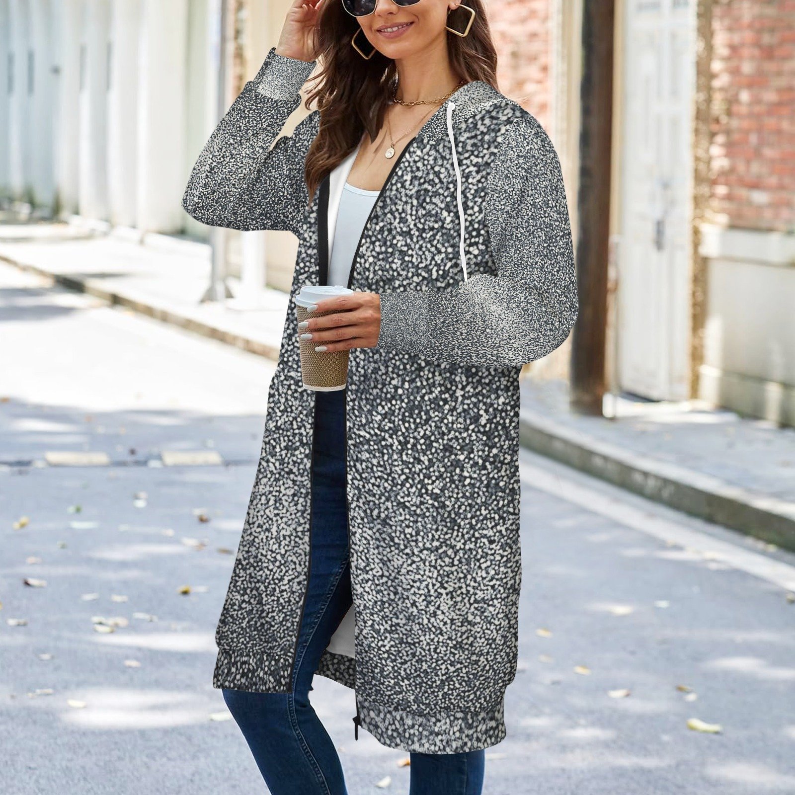 FullbreedCustom Women's Long Hooded Coat (H72) - Image 2