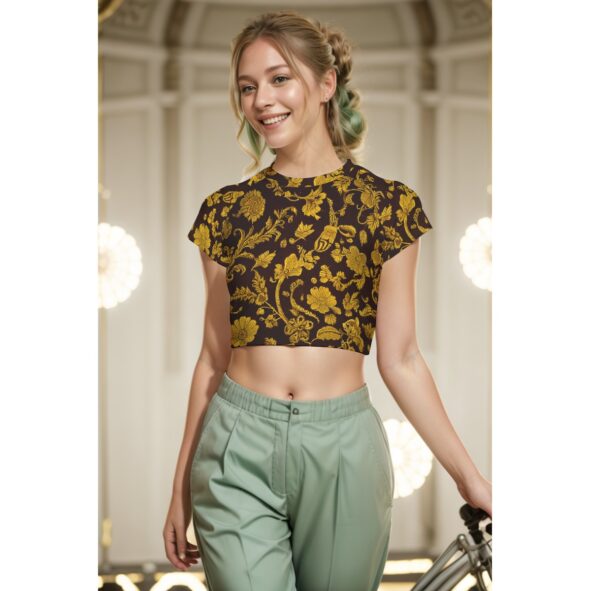 FullbreedCustom Print Women's Raglan Cropped T-shirt