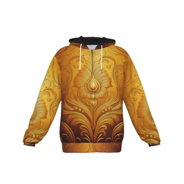 fullbreedcustom Print Zip Up Hoodie With Pocket