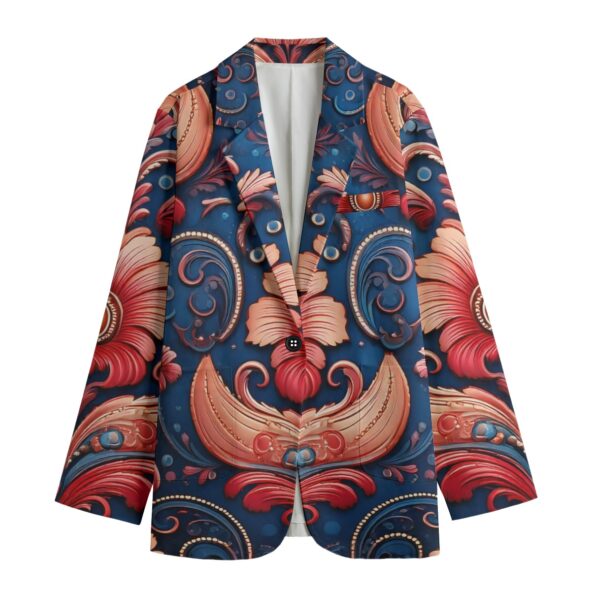fullbreedcustom Print Women's Leisure Blazer | 245GSM Cotton