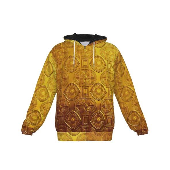 fullbreedcustom Print Zip Up Hoodie With Pocket