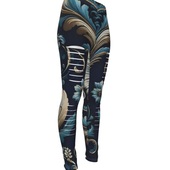fullbreedcustom Print Women's Ripped Leggings