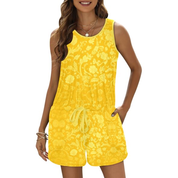 FullbreedCustom  Print Vest Short Jumpsuit (Sets 15)