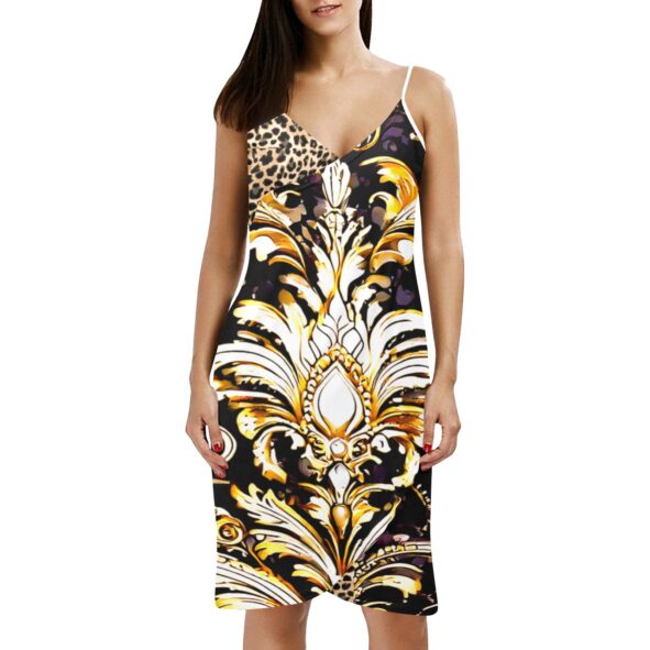 fullbreedcustom Spaghetti Strap Backless Beach Dress (D65)