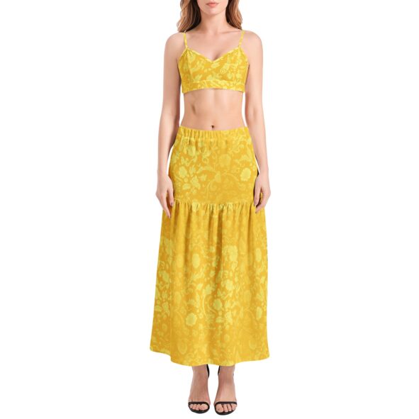 Fullbreedcustom Bralette Top and High Slit Thigh Skirt Set