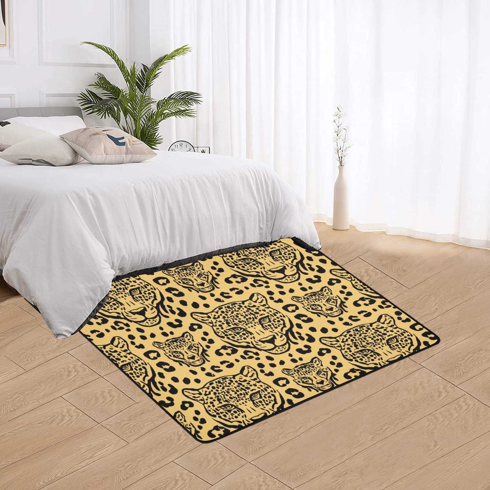 fullbreedcustom Area Rug with Black Binding 5'3''x4' - Image 2