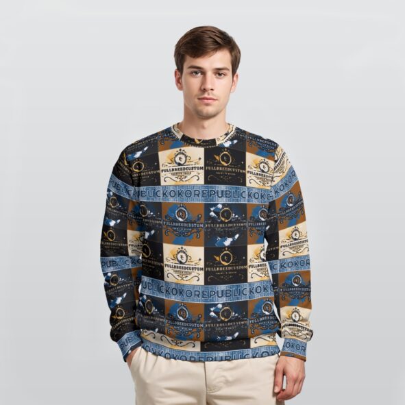 All-Over Print Men's Heavy Fleece Sweatshirt