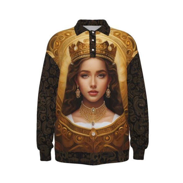 FullbreedCustom  Print Unisex Lapel Collar Sweater