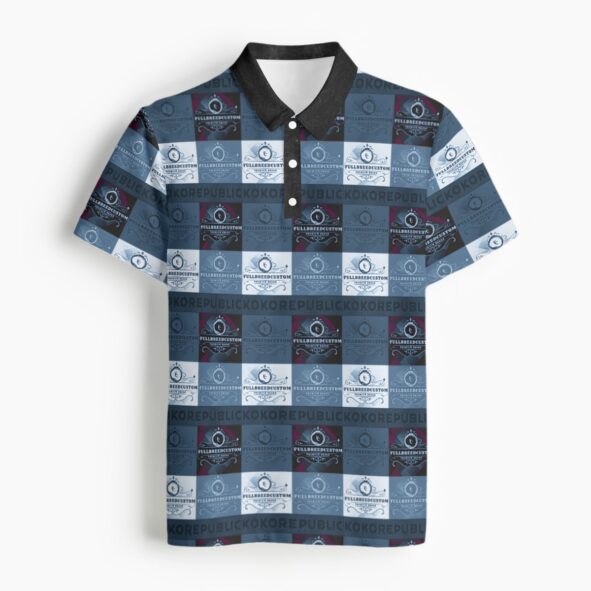 All-Over Print Men's Polo Collar Jersey