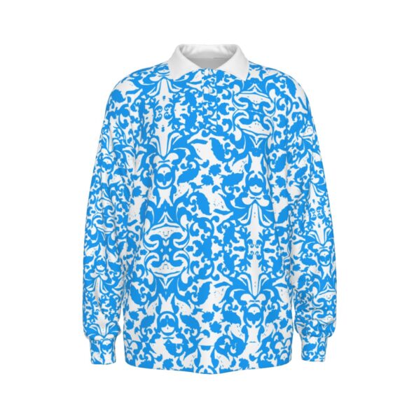 fullbreedcustom Print Unisex Lapel Collar Sweater