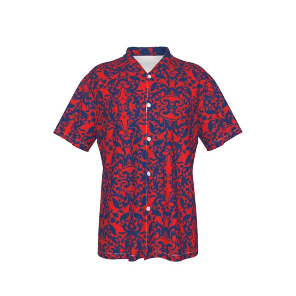 fullbreedcustom Print Men's Hawaiian Shirt With Button Closure