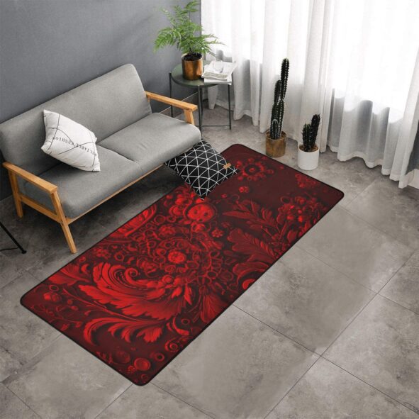 fullbreedcustom Area Rug with Black Binding 7'x3'3''