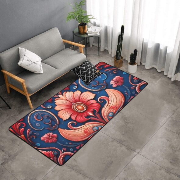 fullbreedcustom Area Rug with Black Binding 7'x3'3''