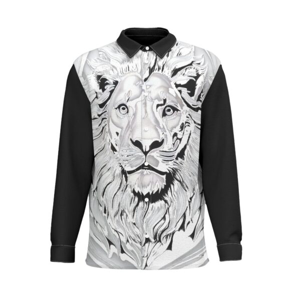 Fullbreedboutique Print Men's Business Long Sleeve Pocket Shirt|115GSM Cotton poplin