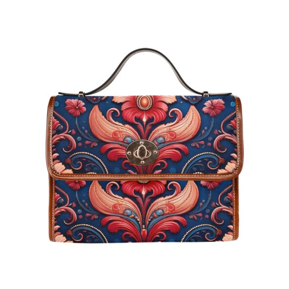 fullbreedcustom Waterproof Canvas Bag-Brown (All Over Print) (1641)