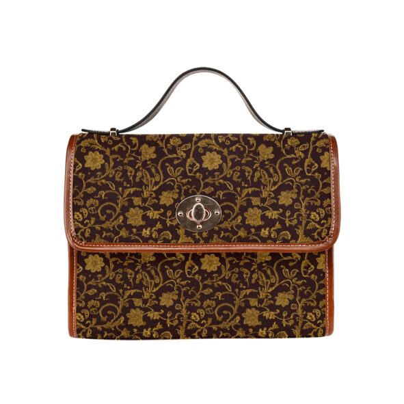 fullbreedcustom Waterproof Canvas Bag-Brown (All Over Print) (1641)