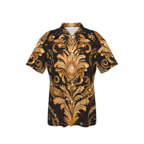 FullbreedCustom Print Men's Hawaiian Shirt With Button Closure