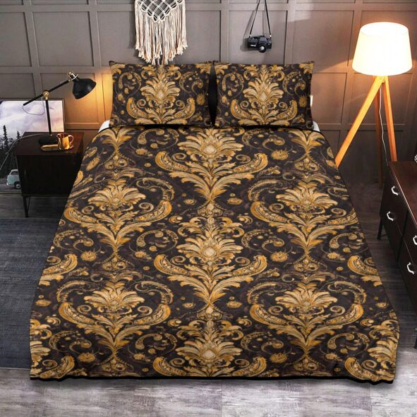 Quilt & Pillow Cases With  Edge-wrapping Strips