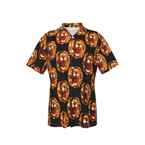 FullbreedCustom Print Men's Hawaiian Shirt With Button Closure