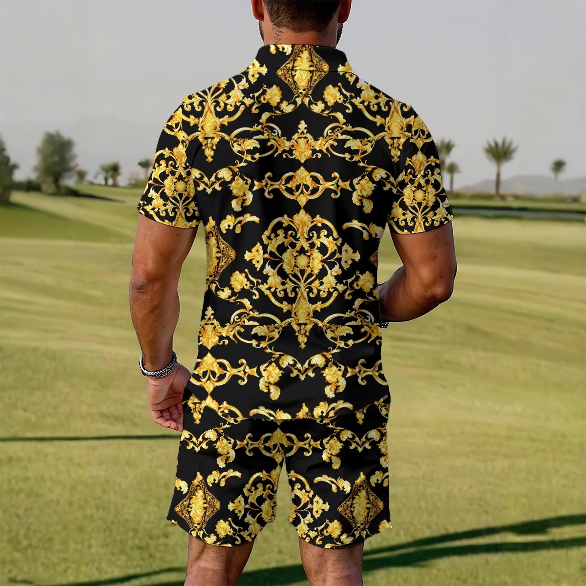FullbreedCustom Print Men's Polo Sportswear Set - Image 2