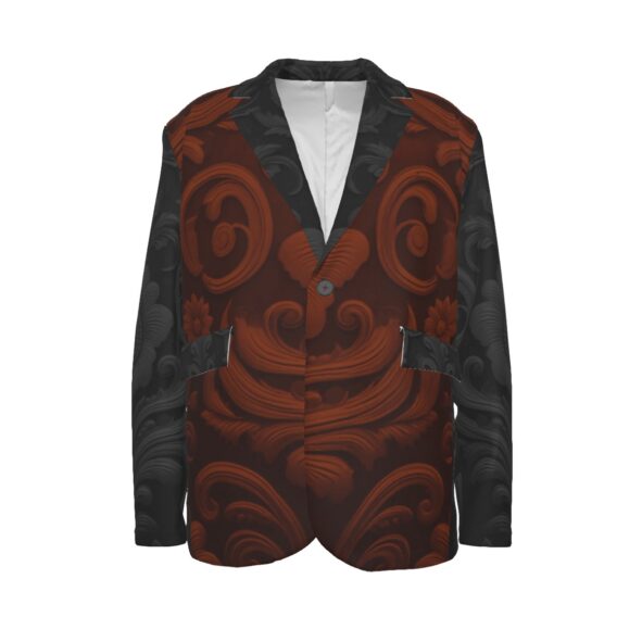 FullbreedCustom Print Men's Casual Flat Lapel Collar Blazer | 245GSM Cotton