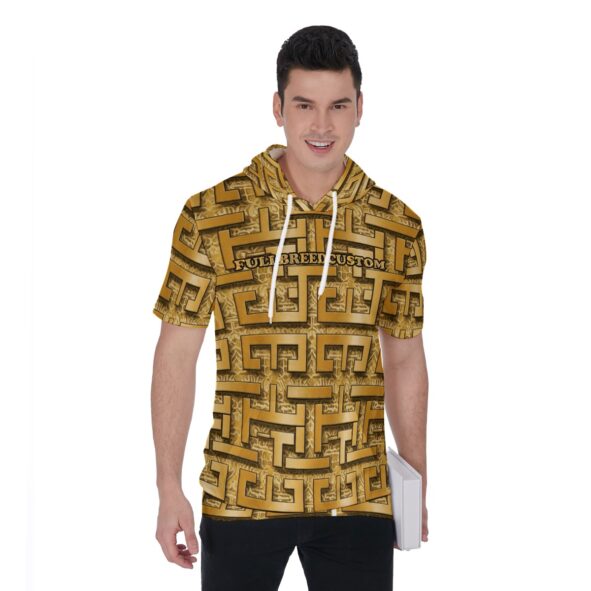 FullbreedCustom  Print Men's Short Sleeve Hoodie T-Shirt