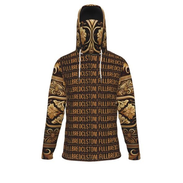 All-Over Print Men's Pullover Hoodie With Mask