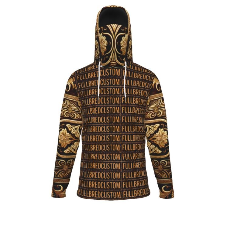 All-Over Print Men's Pullover Hoodie With Mask