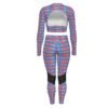 FullbreedCustom Print Women's Sport Set With Backless Top And Leggings - Image 2