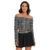 FullbreedCustom   Print Women's Off-shoulder Top And Skirt Set - Image 2