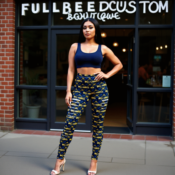 All-Over Print Women's Ripped Leggings